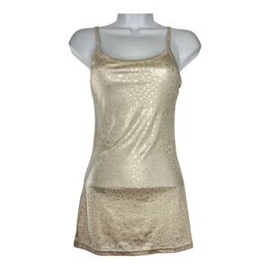 BKE Dulll Gold Stretchy Tank Women’ssuze M